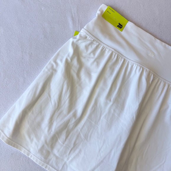 All in Motion White Mid Rise Knit Skort Womens Medium Moisture Wicking UPF 50+ - Picture 9 of 10
